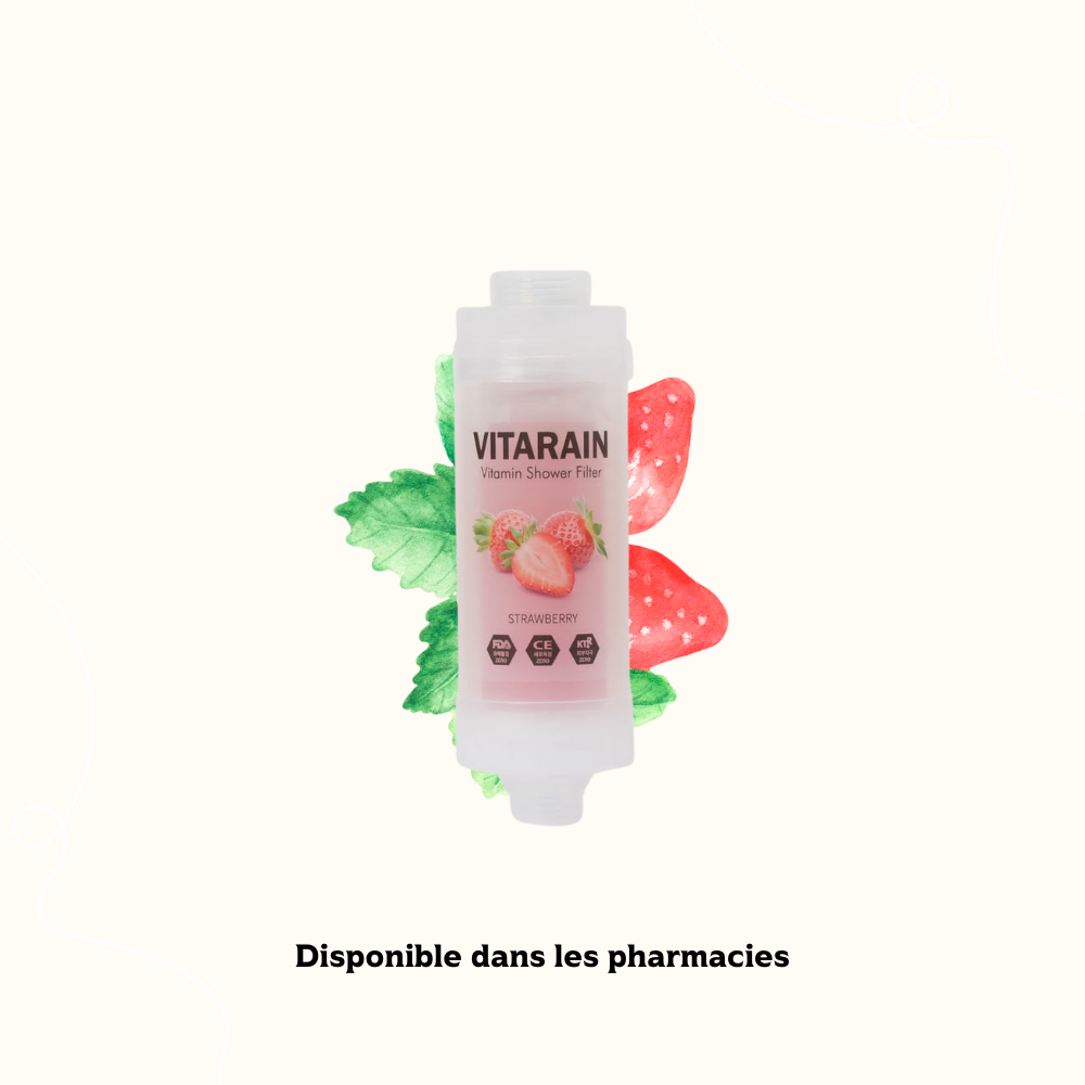 FILTRE DE DOUCHE À LA VITAMINE – À LA FRAISE